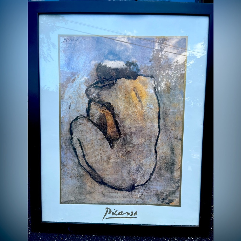 Picasso Nude Woman lithograph “blue nude”